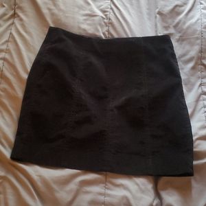 Black mini skirt